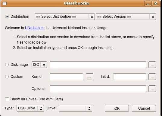 UNetbootin: Modo versatile per creare unità flash avviabili