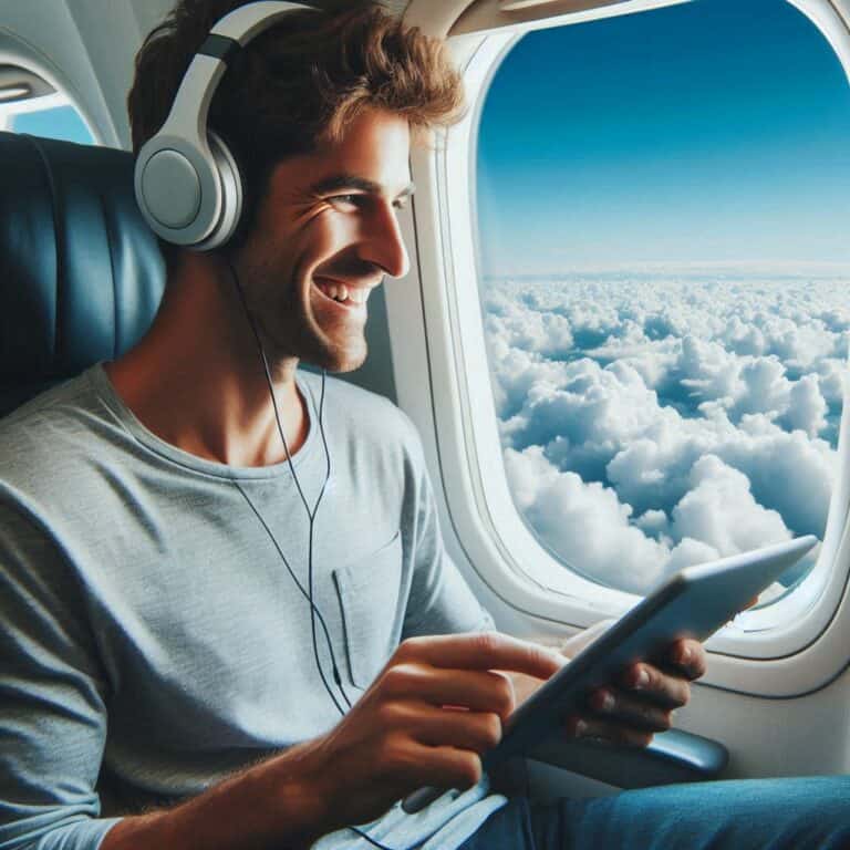 Come ascoltare musica in aereo