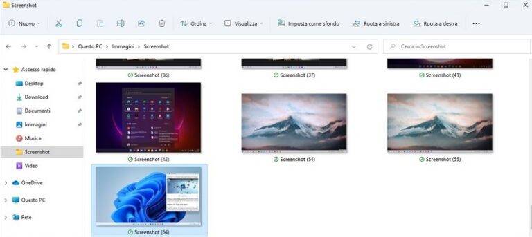 Fare screenshot su Windows 10 e Windows 11