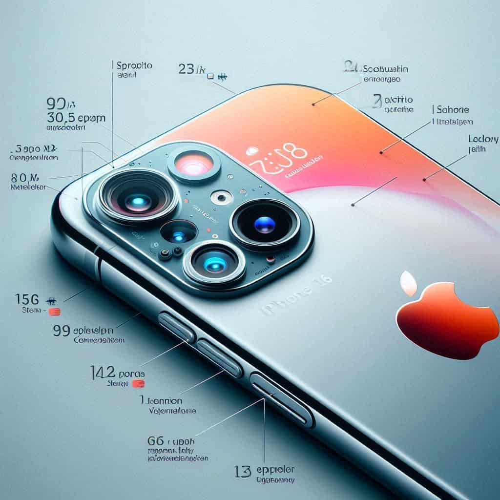 Apple iPhone 16: Specifiche delle fotocamere