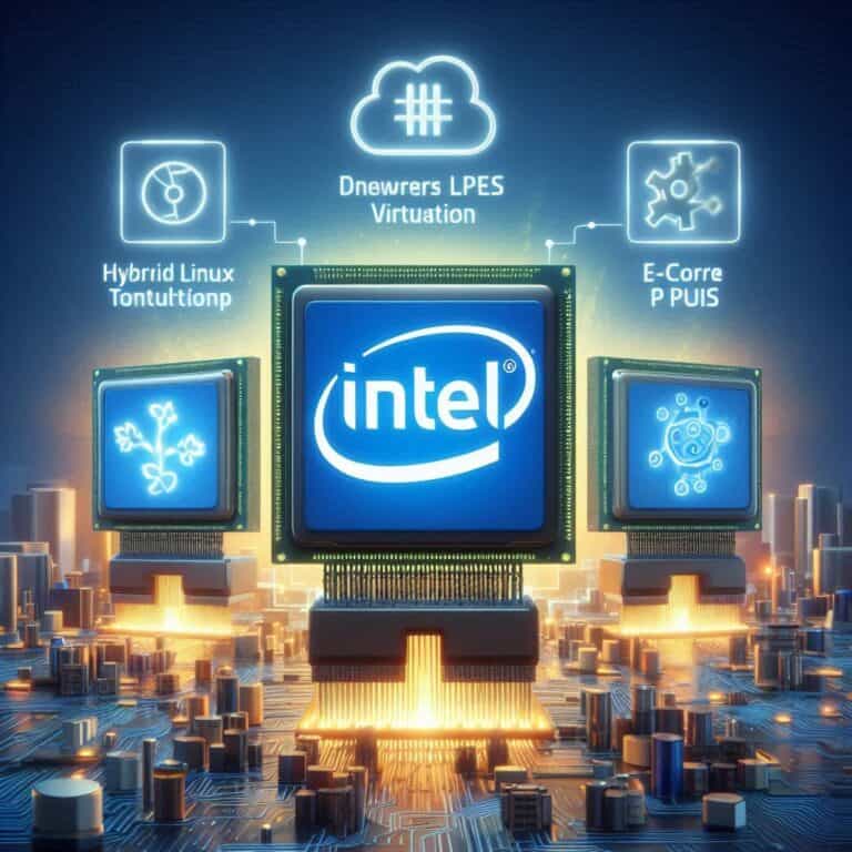 Intel potenzia virtualizzazione Linux CPU ibride P ed E-Core