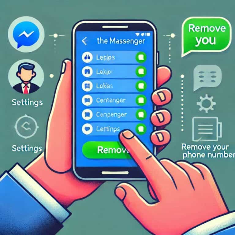 Come togliere il numero di telefono da Messenger